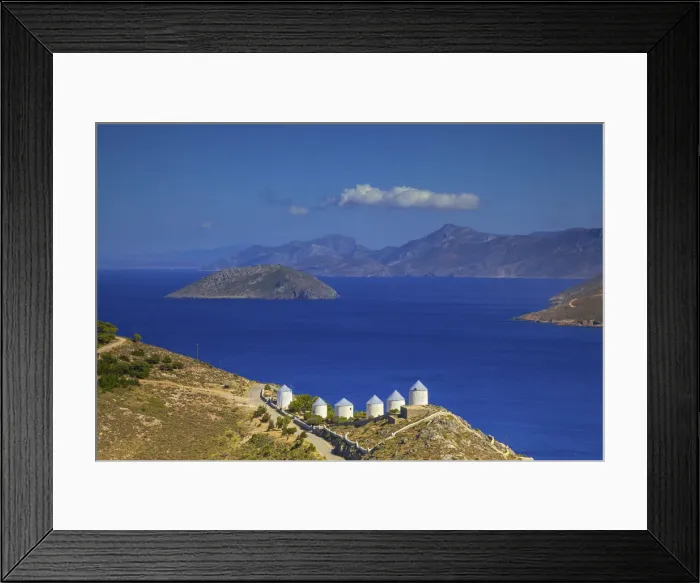 Framed Print : Windmills, Panteli, Leros, Dodecanese, Greek Islands, Greece, Europe Framed Print : Windmills, Panteli, Leros, Dodecanese, Greek Islands, Greece, Europe