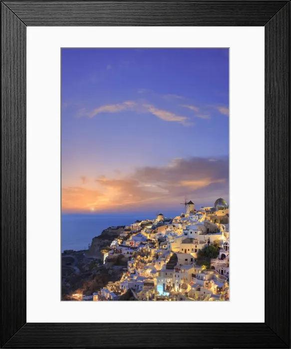 Framed Print : Greece, Cyclades, Oia town Framed Print : Greece, Cyclades, Oia town