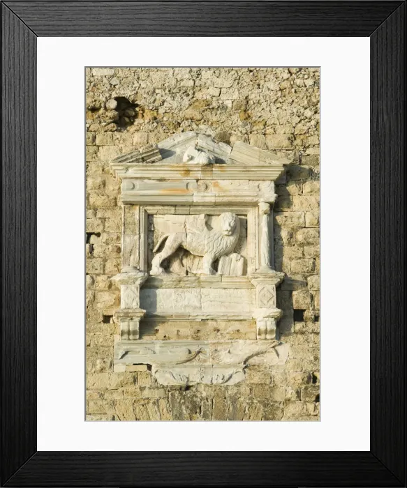 Framed Print : Greece, Crete, Iraklio Province-Iraklio, Old Harbor-Koules Venetian Fortress (16th Framed Print : Greece, Crete, Iraklio Province-Iraklio, Old Harbor-Koules Venetian Fortress (16th