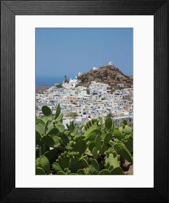 Framed Print : Ios town, Ios Island, Cyclades Islands, Greece Framed Print : Ios town, Ios Island, Cyclades Islands, Greece