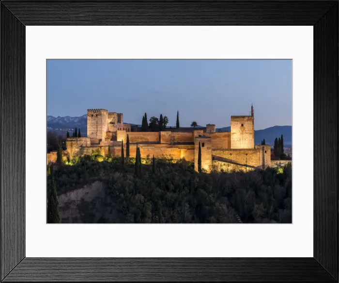 Framed Print : Alcazaba fortress, Alhambra palace, Granada, Andalusia, Spain Framed Print : Alcazaba fortress, Alhambra palace, Granada, Andalusia, Spain