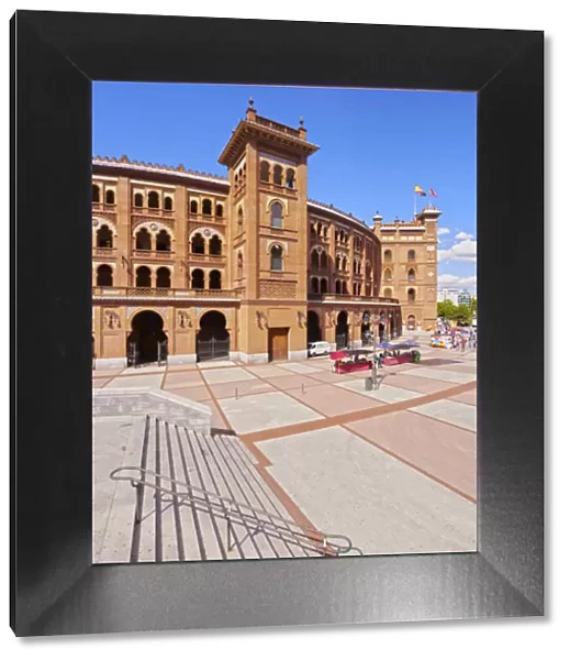 Spain, Madrid, Exterior view of the Bullring Plaza de Toros de Las Ventas