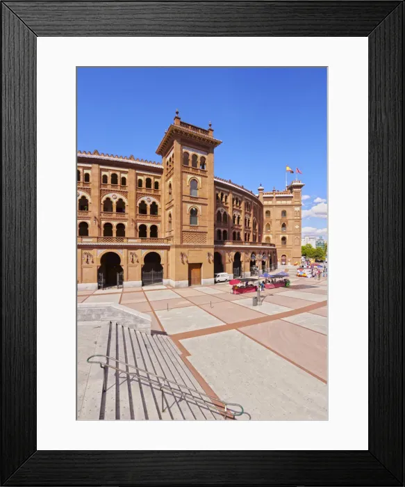 Framed Print : Spain, Madrid, Exterior view of the Bullring Plaza de Toros de Las Ventas Framed Print : Spain, Madrid, Exterior view of the Bullring Plaza de Toros de Las Ventas
