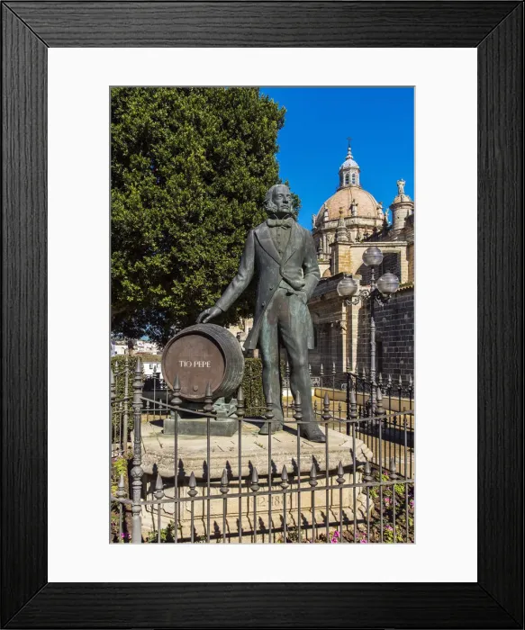 Framed Print : Statue of Manuel Maria Gonzalez Angel, co-founder of Gonzalez Byass winery, Jerez Framed Print : Statue of Manuel Maria Gonzalez Angel, co-founder of Gonzalez Byass winery, Jerez