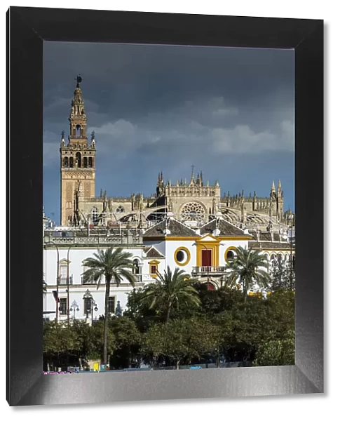 Cathedral and Giralda bell tower, Seville, Andalusia, Spain