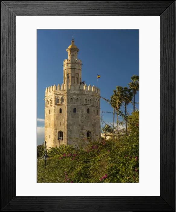 Framed Print : Torre del Oro watchtower, Seville, Andalusia, Spain Framed Print : Torre del Oro watchtower, Seville, Andalusia, Spain