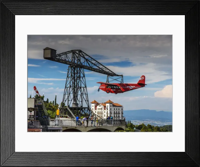 Framed Print : Avio Airplane Ride, Tibidabo amusement park, Barcelona, Catalonia, Spain