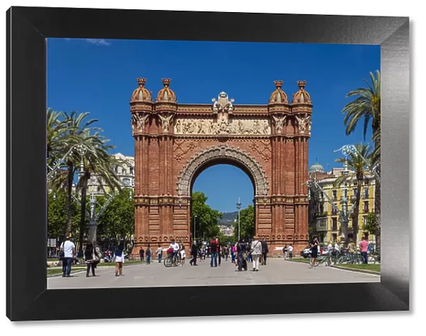The Arc deTriomf or Arch of Triumph bult as main access gate for the 1888 Barcelona