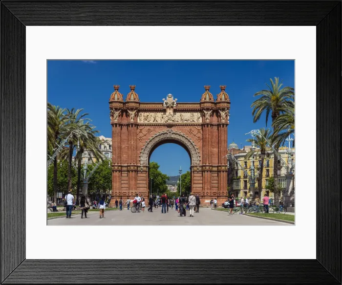 Framed Print : The Arc deTriomf or Arch of Triumph bult as main access gate for the 1888 Barcelona Framed Print : The Arc deTriomf or Arch of Triumph bult as main access gate for the 1888 Barcelona