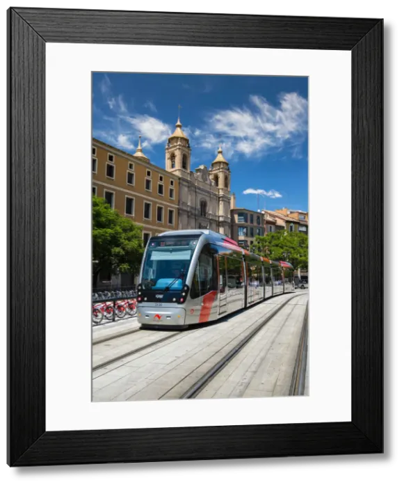 Framed Print : Tram, Zaragoza, Aragon, Spain Framed Print : Tram, Zaragoza, Aragon, Spain