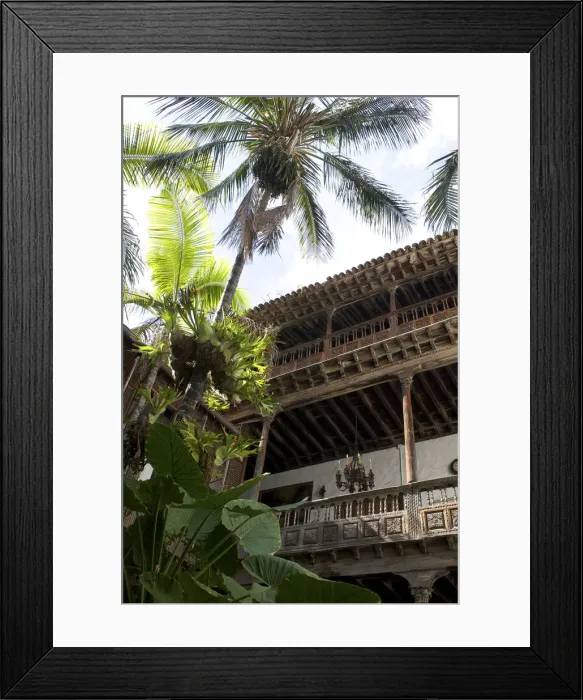 Framed Print : Casa de los Balcones in La Orotava, Tenerife, Canary Islands, Spain