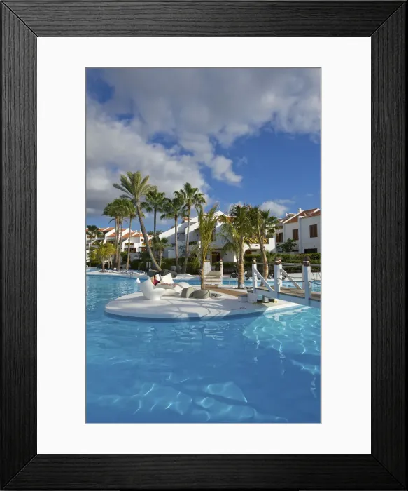 Framed Print : Hotel Parque Santiago in Los Christianos, Tenerife, Canary Islands, Spain Framed Print : Hotel Parque Santiago in Los Christianos, Tenerife, Canary Islands, Spain