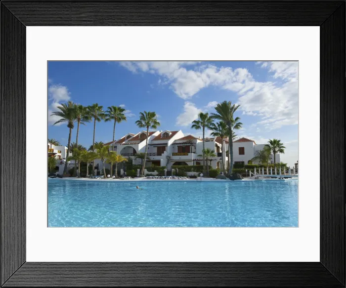 Framed Print : Hotel Parque Santiago in Los Christianos, Tenerife, Canary Islands, Spain Framed Print : Hotel Parque Santiago in Los Christianos, Tenerife, Canary Islands, Spain