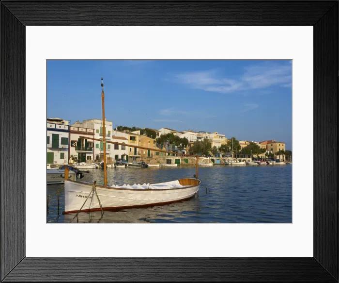 Framed Print : Traditional fishing boats in Portocolom, Majorca, Balearic Islands, Spain Framed Print : Traditional fishing boats in Portocolom, Majorca, Balearic Islands, Spain