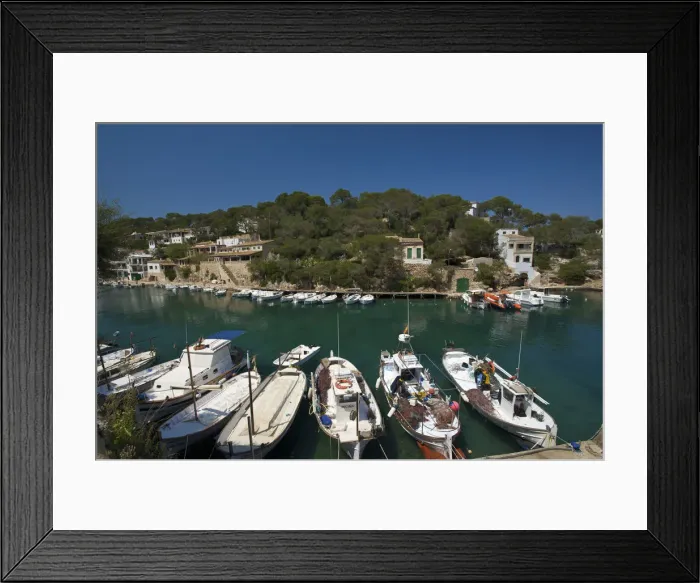 Framed Print : Fishing boats in Cala Figuera, Majorca, Balearic Islands, Spainn Framed Print : Fishing boats in Cala Figuera, Majorca, Balearic Islands, Spainn