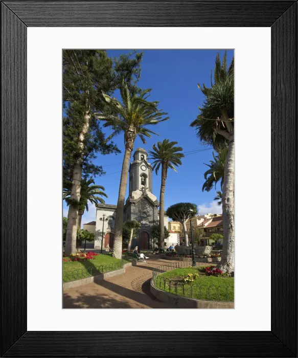 Framed Print : Church in Puerto de la Cruz, Tenerife, Canary Islands, Spain Framed Print : Church in Puerto de la Cruz, Tenerife, Canary Islands, Spain