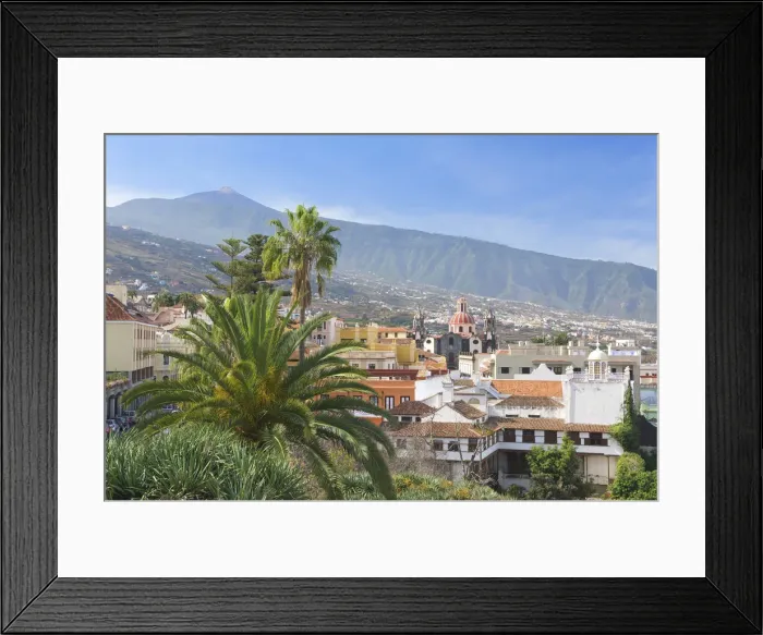 Framed Print : La Orotava in front of Teide, Tenerife, Canary Islands, Spain