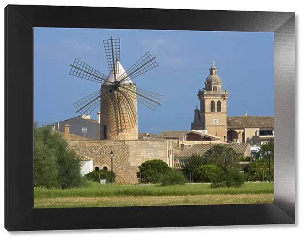 Windmill in Algaida, Majorca, Balearic Islands, Spain