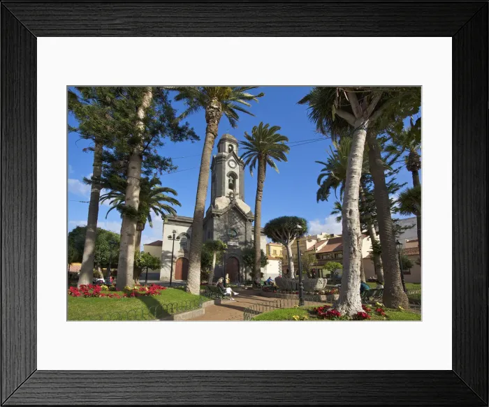 Framed Print : Church in Puerto de la Cruz, Tenerife, Canary Islands, Spain Framed Print : Church in Puerto de la Cruz, Tenerife, Canary Islands, Spain