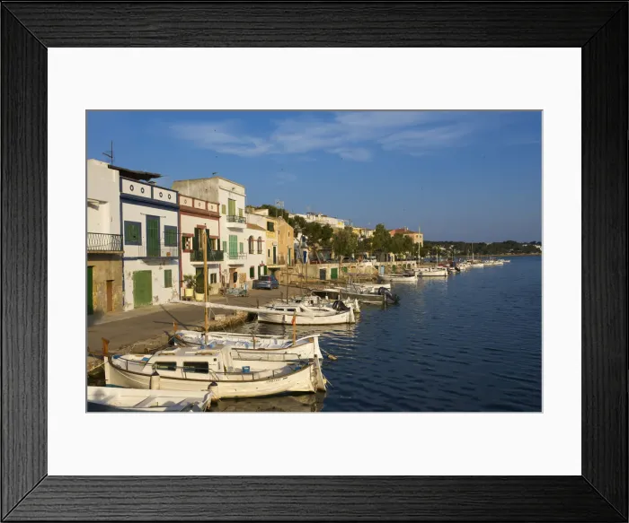 Framed Print : Traditional fishing boats in Portocolom, Majorca, Balearic Islands, Spain Framed Print : Traditional fishing boats in Portocolom, Majorca, Balearic Islands, Spain