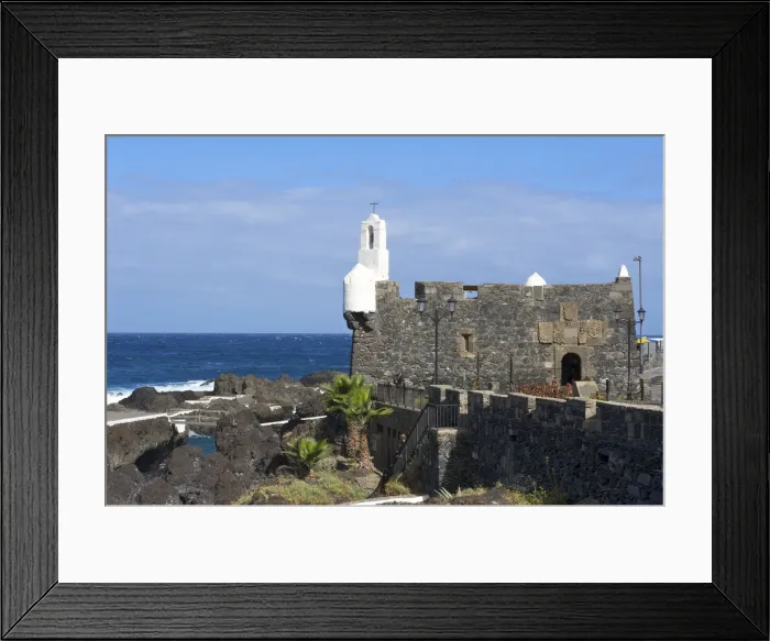Framed Print : Castlel in Garachico, Tenerife, Canary Islands, Spain