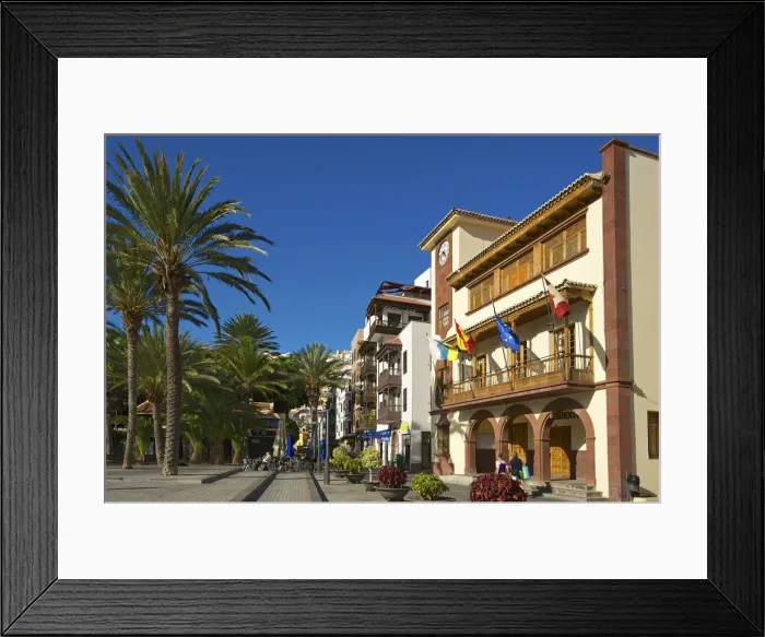 Framed Print : City Hall at Plaza de las Americas, San Sebastian, La Gomera, Canary Islands, Spain Framed Print : City Hall at Plaza de las Americas, San Sebastian, La Gomera, Canary Islands, Spain