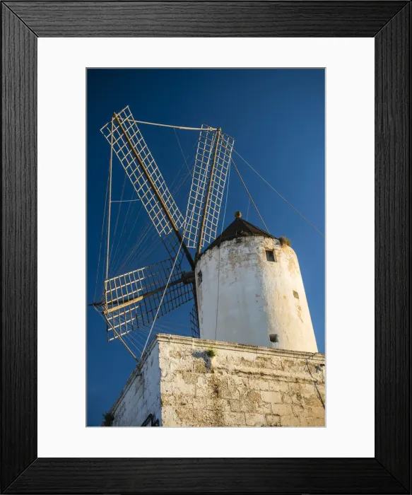 Framed Print : Molai Des Comte Asador windmill, Ciutadella, Menorca or Minorca, Balearic Islands, Spain Framed Print : Molai Des Comte Asador windmill, Ciutadella, Menorca or Minorca, Balearic Islands, Spain