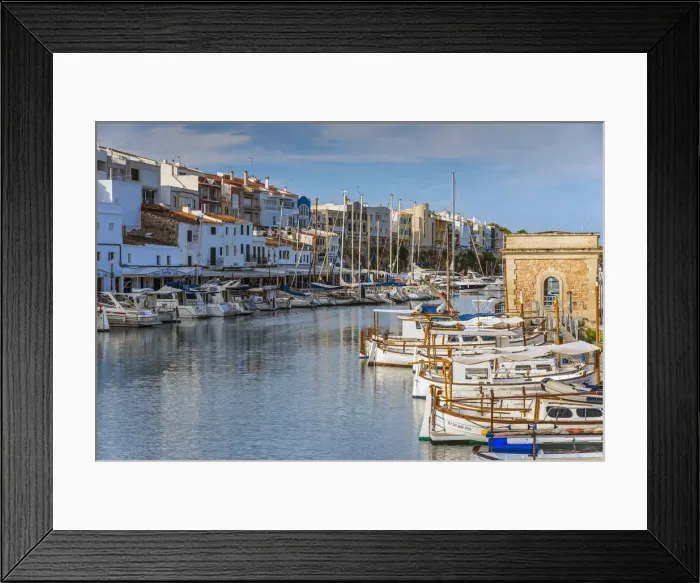 Framed Print : Old port, Ciutadella, Minorca or Menorca, Balearic Islands, Spain Framed Print : Old port, Ciutadella, Minorca or Menorca, Balearic Islands, Spain