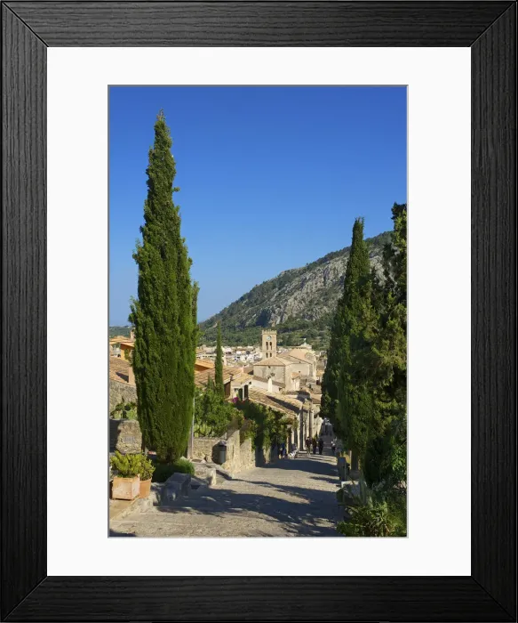 Framed Print : Calvary Hill in Pollenca, Majorca, Balearics, Spain Framed Print : Calvary Hill in Pollenca, Majorca, Balearics, Spain