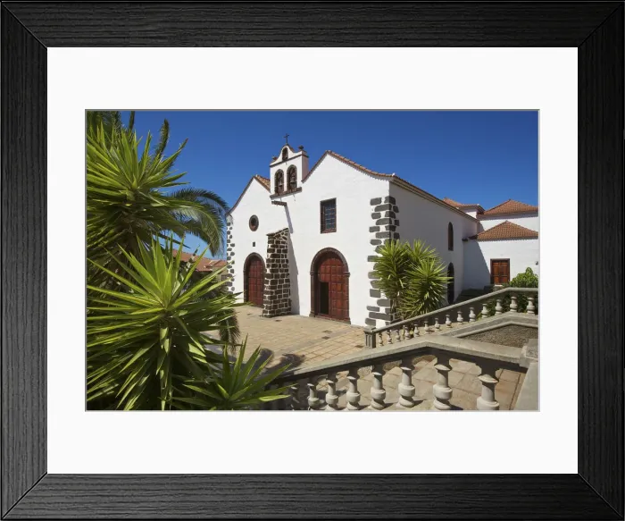 Framed Print : Church in Santo Domingo de Garafia, La Palma, Canaries, Spain Framed Print : Church in Santo Domingo de Garafia, La Palma, Canaries, Spain