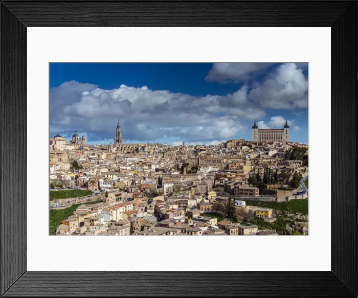 Framed Print : Panoramic view over Toledo, Castile La Mancha, Spain Framed Print : Panoramic view over Toledo, Castile La Mancha, Spain