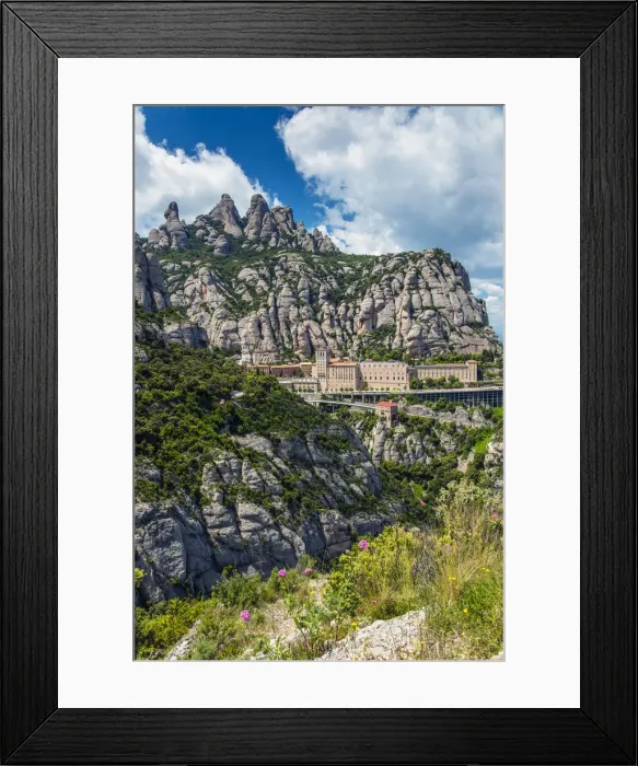 Framed Print : The Benedictine abbey of Santa Maria de Montserrat, Monistrol de Montserrat, Catalonia Framed Print : The Benedictine abbey of Santa Maria de Montserrat, Monistrol de Montserrat, Catalonia
