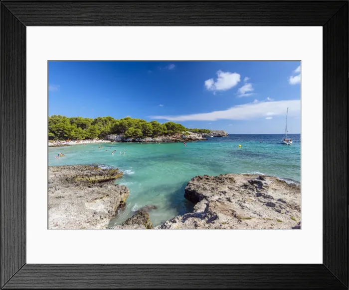 Framed Print : Cala Turqueta beach, Menorca or Minorca, Balearic Islands, Spain Framed Print : Cala Turqueta beach, Menorca or Minorca, Balearic Islands, Spain