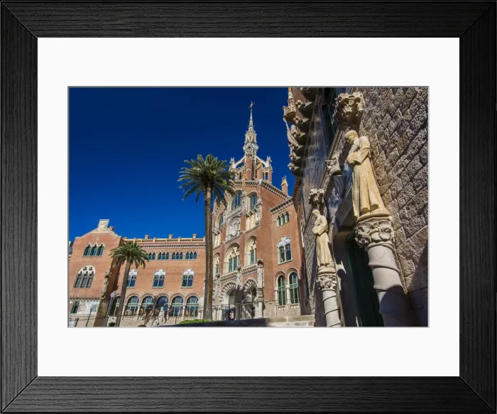 Framed Print : Main facade of the Hospital de la Santa Creu i Sant Pau, Barcelona, Catalonia, Spain Framed Print : Main facade of the Hospital de la Santa Creu i Sant Pau, Barcelona, Catalonia, Spain