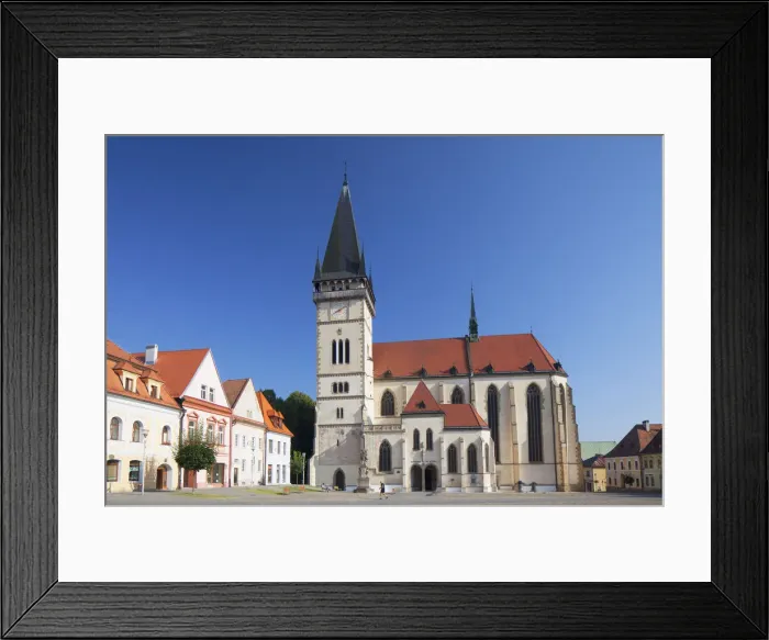 Framed Print : Basilica of St Egidius in Radnicne Square, Bardejov (UNESCO World Heritage Site) Framed Print : Basilica of St Egidius in Radnicne Square, Bardejov (UNESCO World Heritage Site)