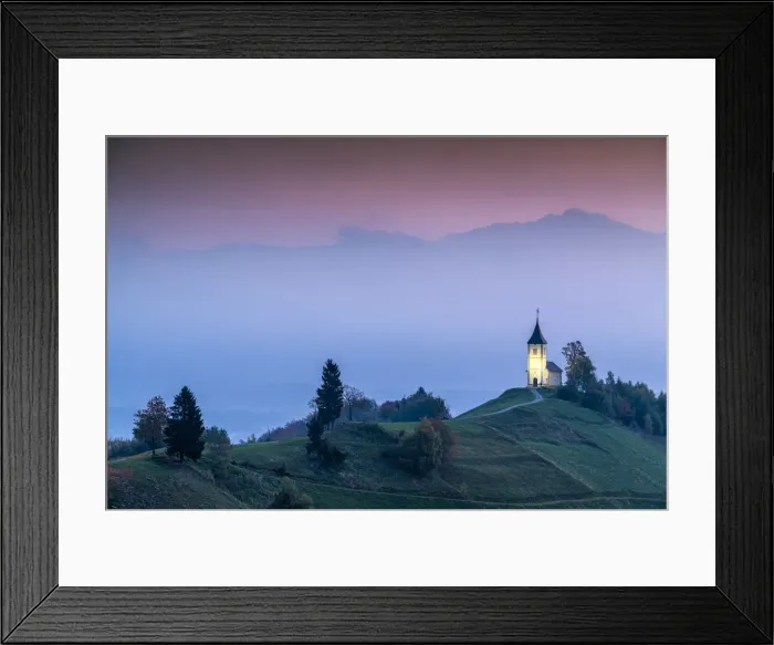 Framed Print : Dawn at Jamnik Church, Slovenia Framed Print : Dawn at Jamnik Church, Slovenia