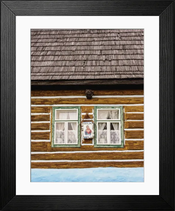 Framed Print : Hut in Open Air Museum, detailed view, Stara Lubovna, Presov Region, Slovakia Framed Print : Hut in Open Air Museum, detailed view, Stara Lubovna, Presov Region, Slovakia