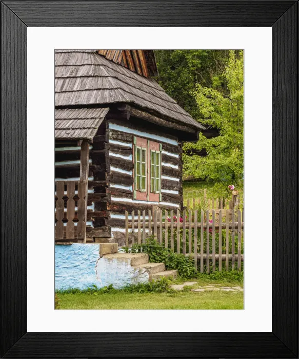 Framed Print : Hut in Open Air Museum at Stara Lubovna, Presov Region, Slovakia Framed Print : Hut in Open Air Museum at Stara Lubovna, Presov Region, Slovakia