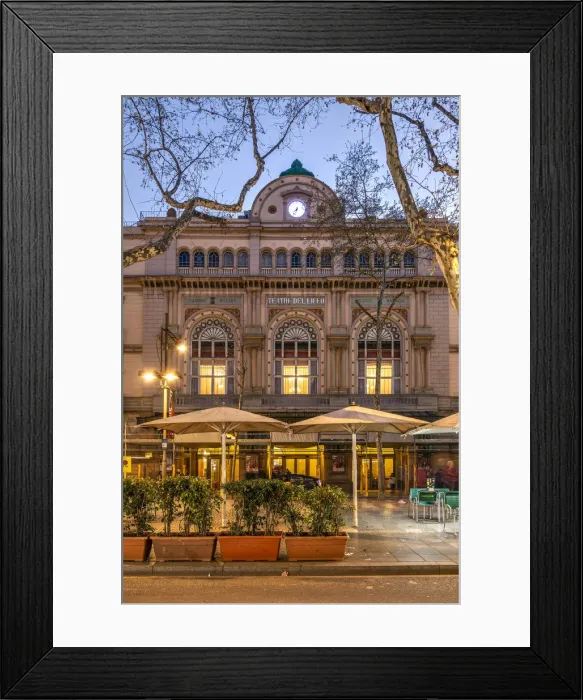 Framed Print : Liceu opera house, Barcelona, Catalonia, Spain