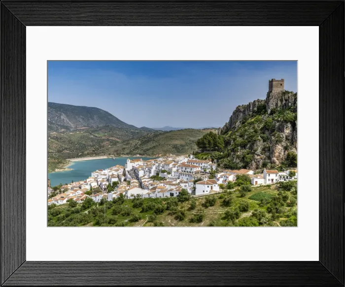 Framed Print : Zahara de la Sierra, Andalusia, Spain
