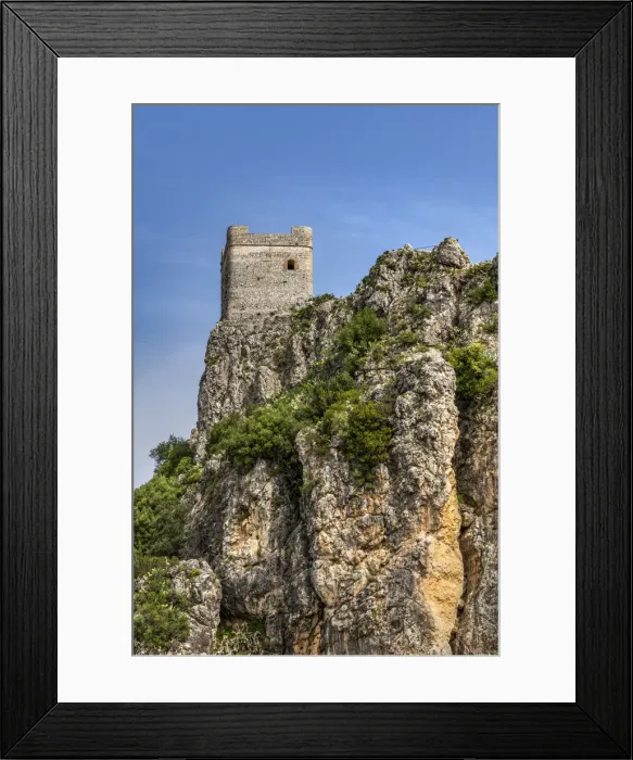 Framed Print : Moorish castle, Zahara de la Sierra, Andalusia, Spain Framed Print : Moorish castle, Zahara de la Sierra, Andalusia, Spain