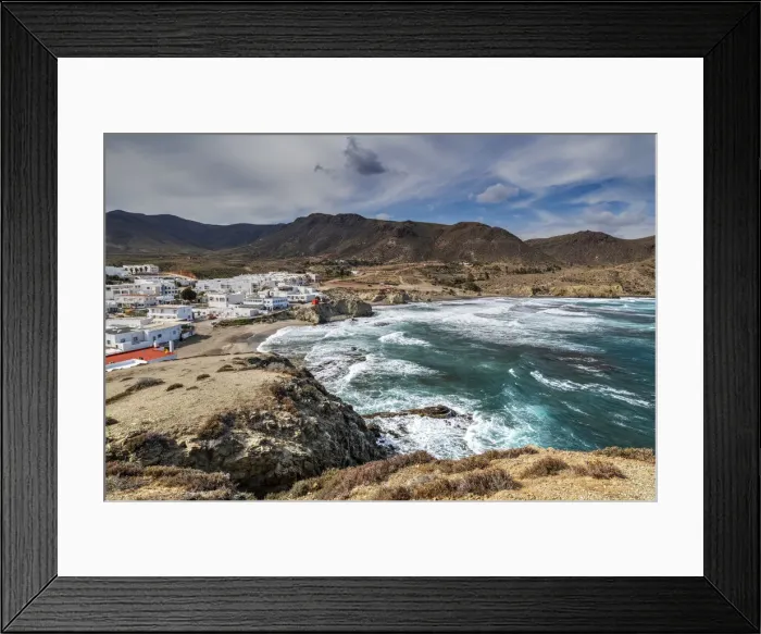 Framed Print : Isleta del Moro, Cabo de Gata, Almeria, Andalusia, Spain