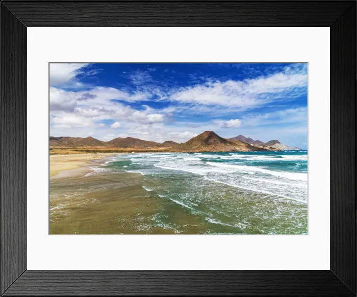 Framed Print : Playa de los Genoveses, Cabo de Gata, Almeria, Andalusia, Spain Framed Print : Playa de los Genoveses, Cabo de Gata, Almeria, Andalusia, Spain