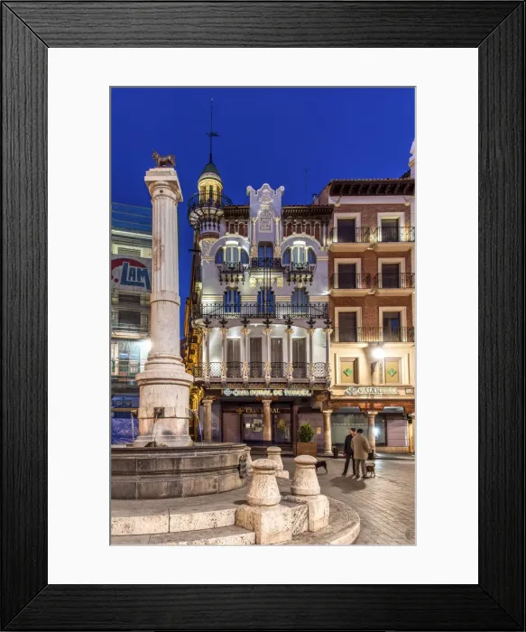 Framed Print : Plaza del Torico square, Teruel, Aragon, Spain Framed Print : Plaza del Torico square, Teruel, Aragon, Spain