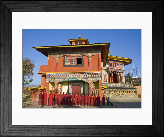 Framed Print : India, Sikkim, Ravangla (Rabongla), Karma Theckhling Monastery, Novice monks Framed Print : India, Sikkim, Ravangla (Rabongla), Karma Theckhling Monastery, Novice monks