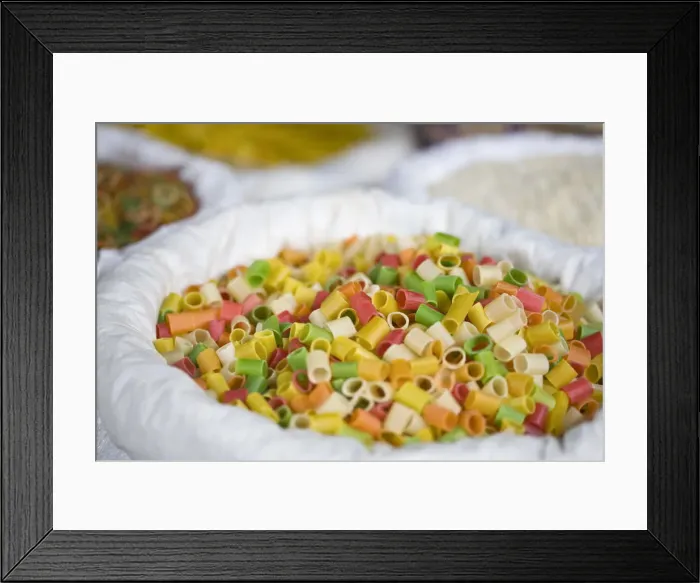 Framed Print : India, West Bengal, Darjeeling, Market, Pasta