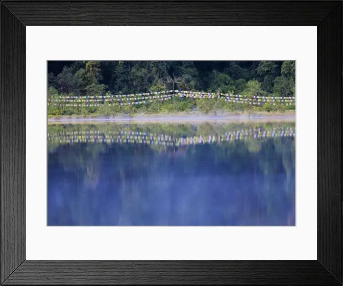 Framed Print : India, Sikkim, Khecheopalri Lake, - Holy lake highly revered by SKikkimese Buddhists Framed Print : India, Sikkim, Khecheopalri Lake, - Holy lake highly revered by SKikkimese Buddhists