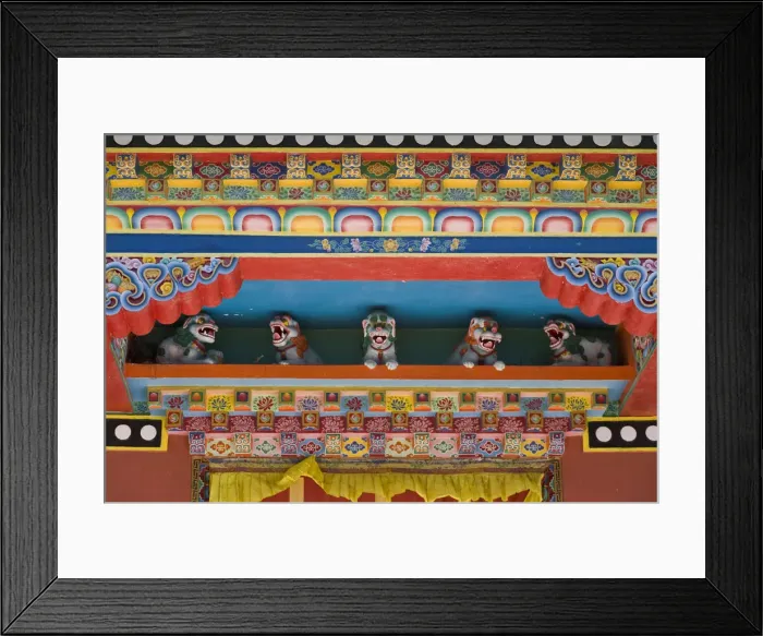 Framed Print : India, Sikkim, Yuksom - Yuksam, Kathok Wodsallin Gompa