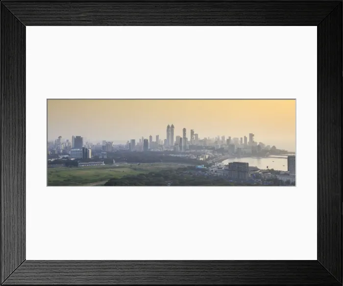 Framed Print : India, Maharashtra, Mumbai, View of City, Nehru Science Centre, The Imperial twin-tower Framed Print : India, Maharashtra, Mumbai, View of City, Nehru Science Centre, The Imperial twin-tower