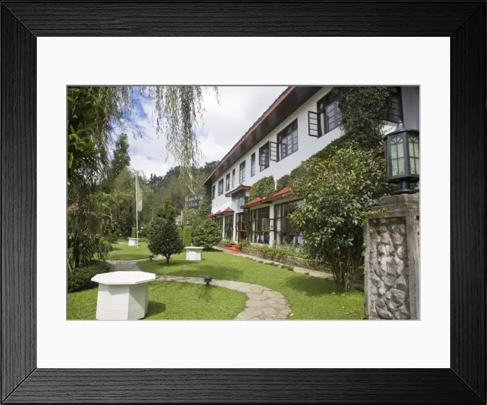 Framed Print : India, Sikkim, Gangtok, Knor-Khill Hotel, Originally the King of Sikkims royal Framed Print : India, Sikkim, Gangtok, Knor-Khill Hotel, Originally the King of Sikkims royal